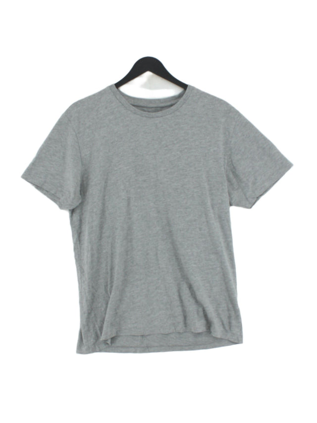 Next Men's T-Shirt M Grey Cotton with Viscose