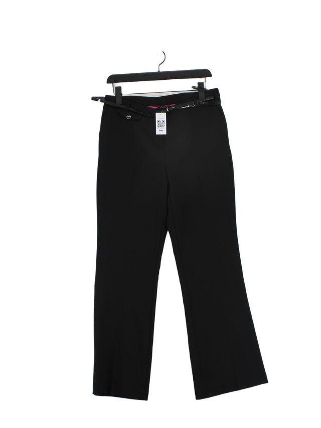 New Look Women's Trousers UK 12 Black 100% Polyester