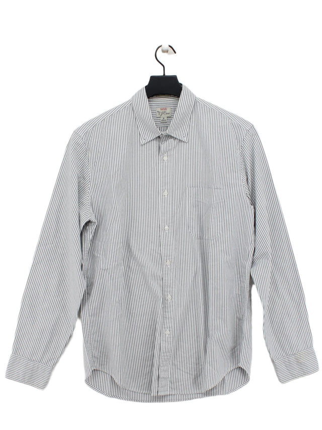 J. Crew Women's Shirt M Grey 100% Cotton