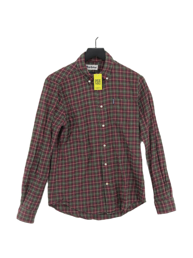 Barbour Men's Shirt S Green 100% Cotton