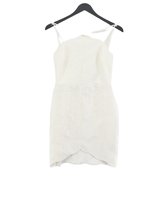 Topshop Women's Mini Dress UK 10 Cream 100% Polyester