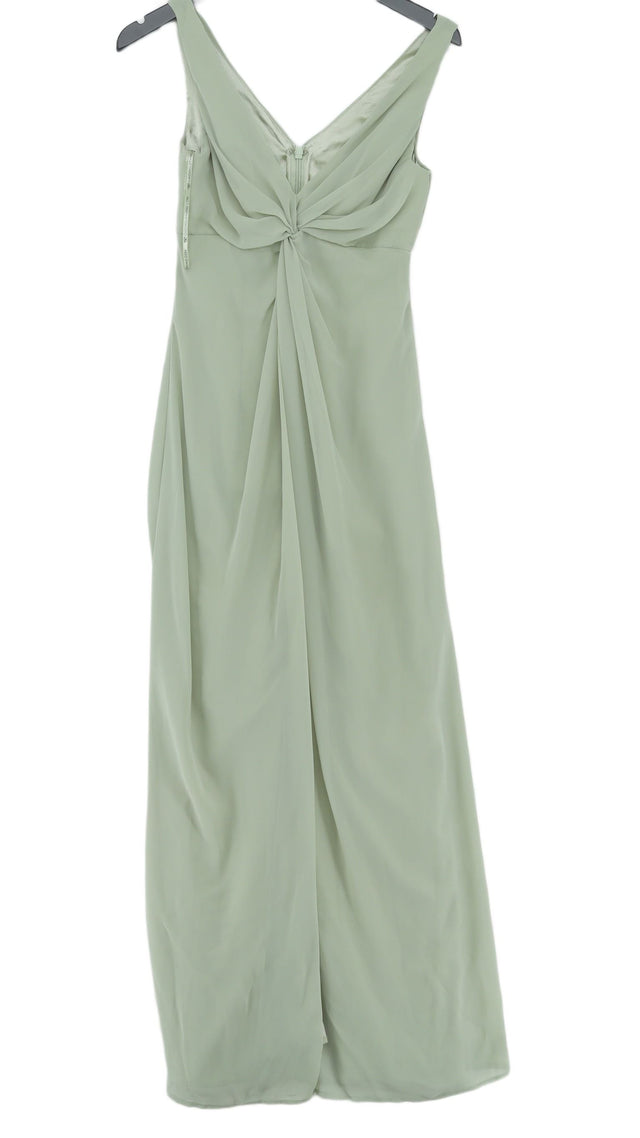 Chi Chi London Women's Maxi Dress UK 8 Green 100% Polyester