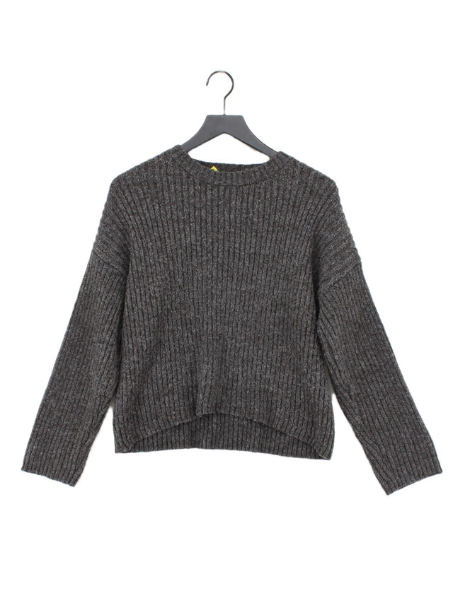 Native Youth Women's Jumper M Grey Acrylic with Polyester