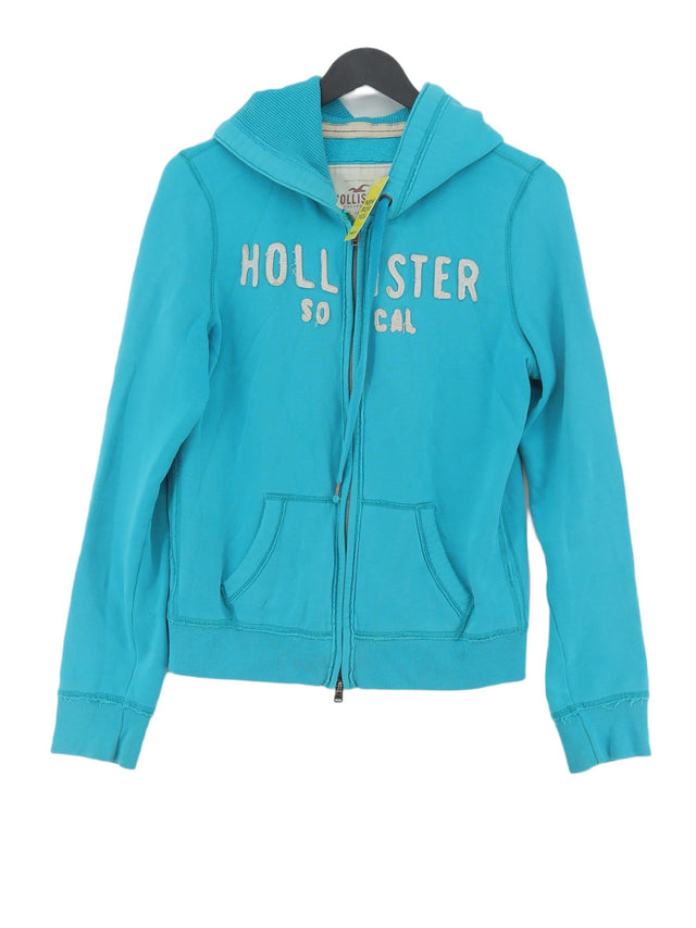 Hollister Women's Cardigan L Blue Cotton with Polyester