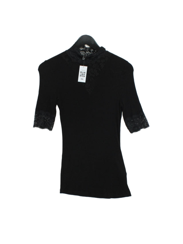 Vero Moda Women's T-Shirt M Black Viscose with Elastane