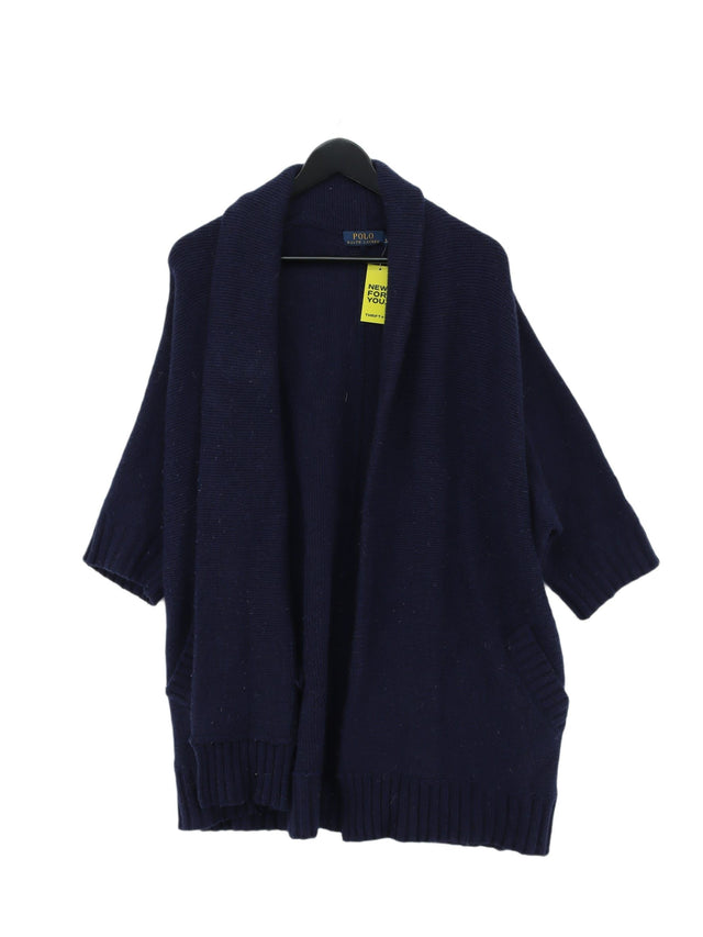 Ralph Lauren Women's Cardigan XS Blue Wool with Cashmere