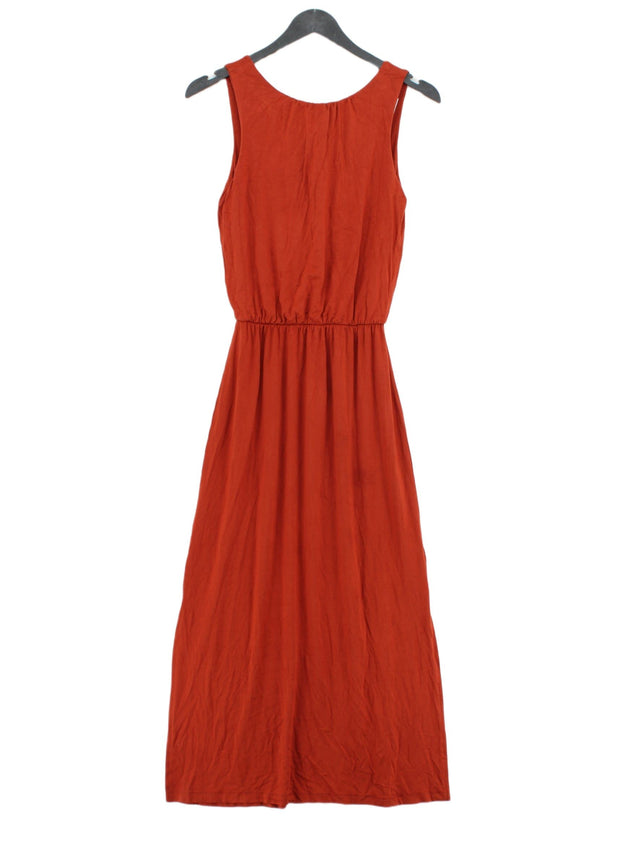 Warehouse Women's Maxi Dress UK 6 Brown Viscose with Elastane