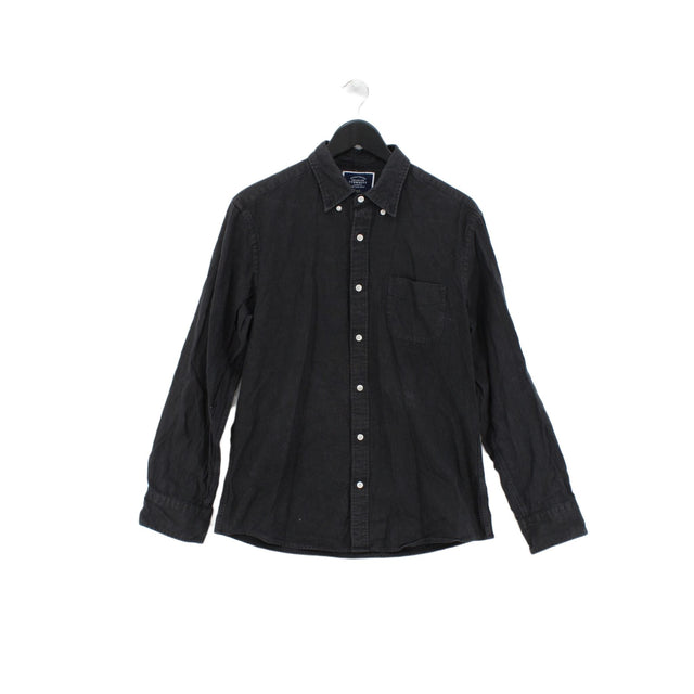 Charles Tyrwhitt Men's Shirt M Black 100% Cotton