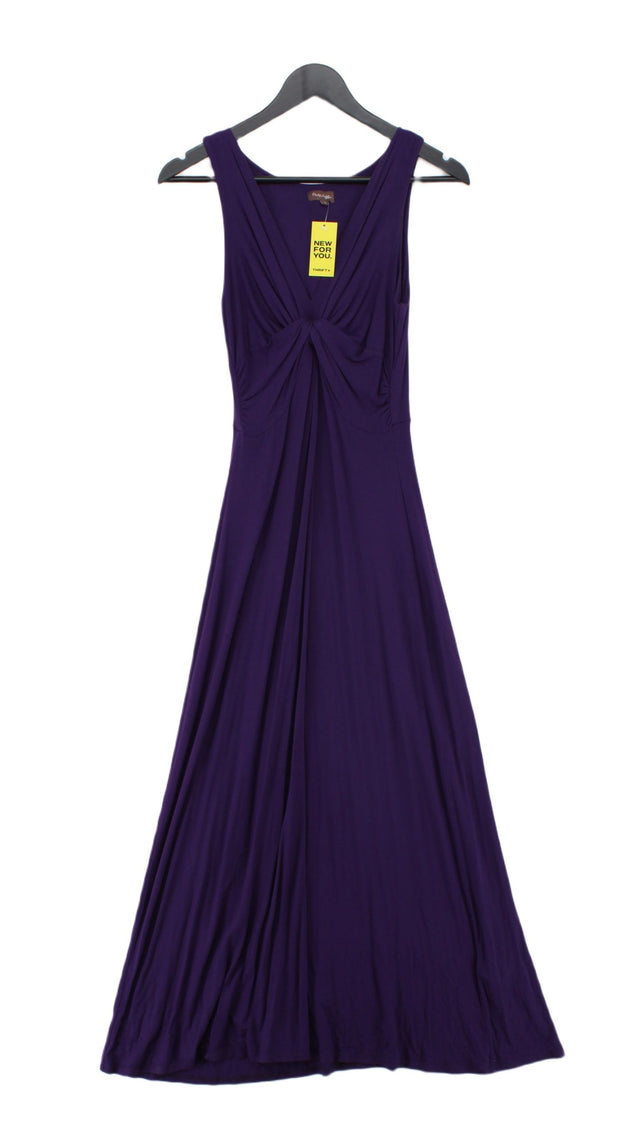 Phase Eight Women's Maxi Dress UK 12 Purple Viscose with Elastane