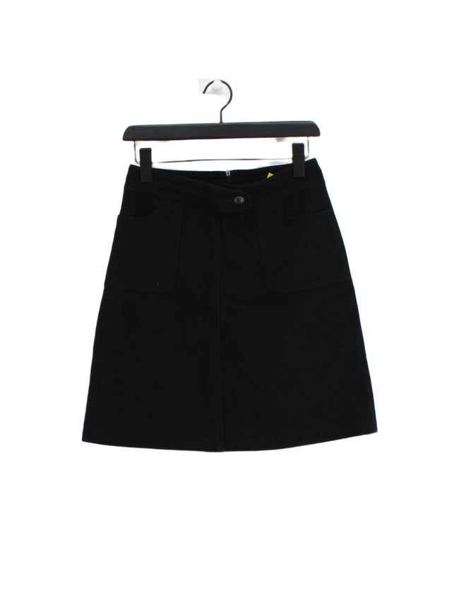 Paul & Joe Women's Midi Skirt UK 10 Black Wool with Nylon