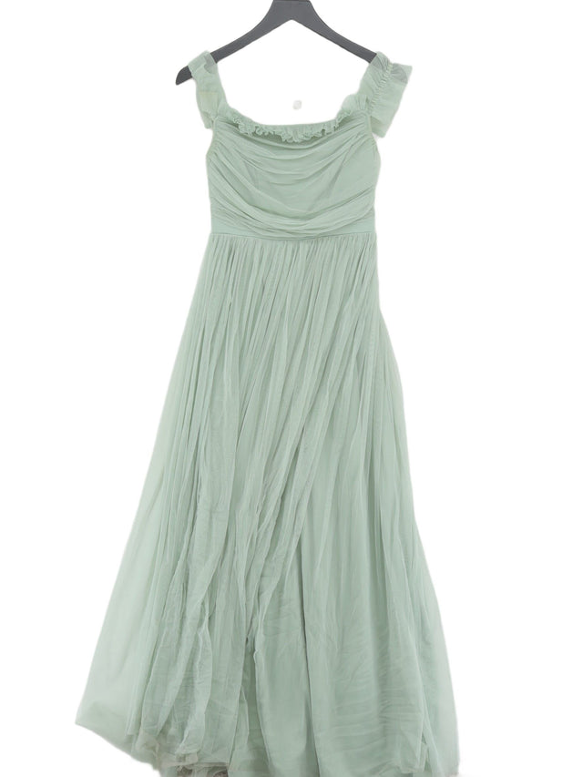 Anaya Women's Maxi Dress UK 8 Green 100% Polyester