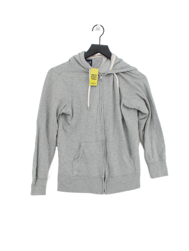 Gap Women's Hoodie S Grey Cotton with Polyester