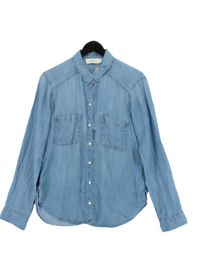 Abercrombie & Fitch Women's Shirt L Blue 100% Lyocell Modal