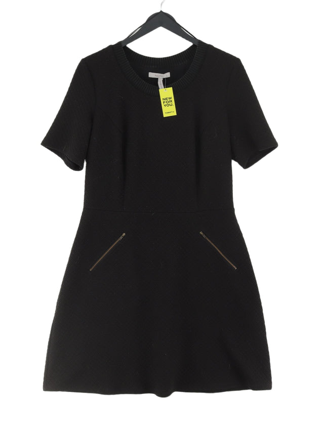 Pepperberry Women's Midi Dress UK 14 Black Polyester with Elastane, Viscose