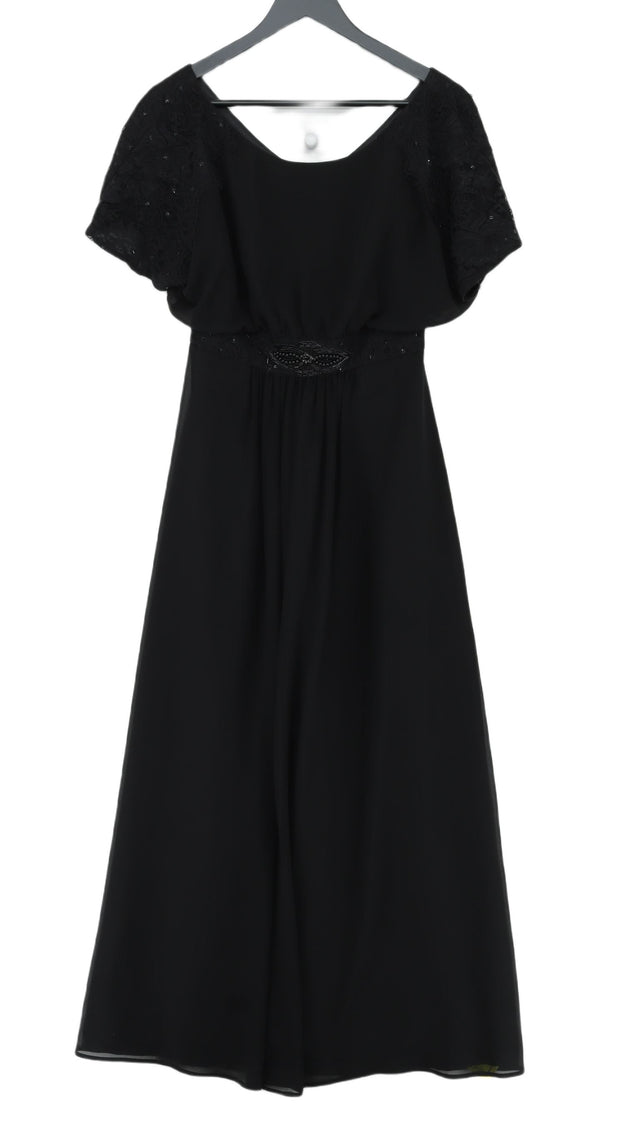 Ariella Women's Maxi Dress UK 10 Black Polyester with Polyamide