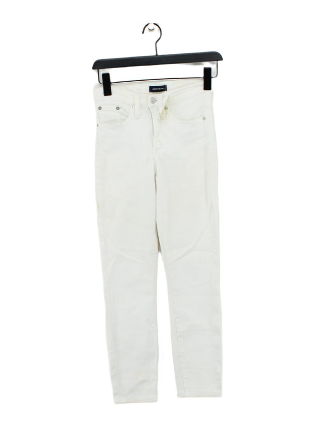 J. Crew Women's Jeans W 23 in White Cotton with Polyester
