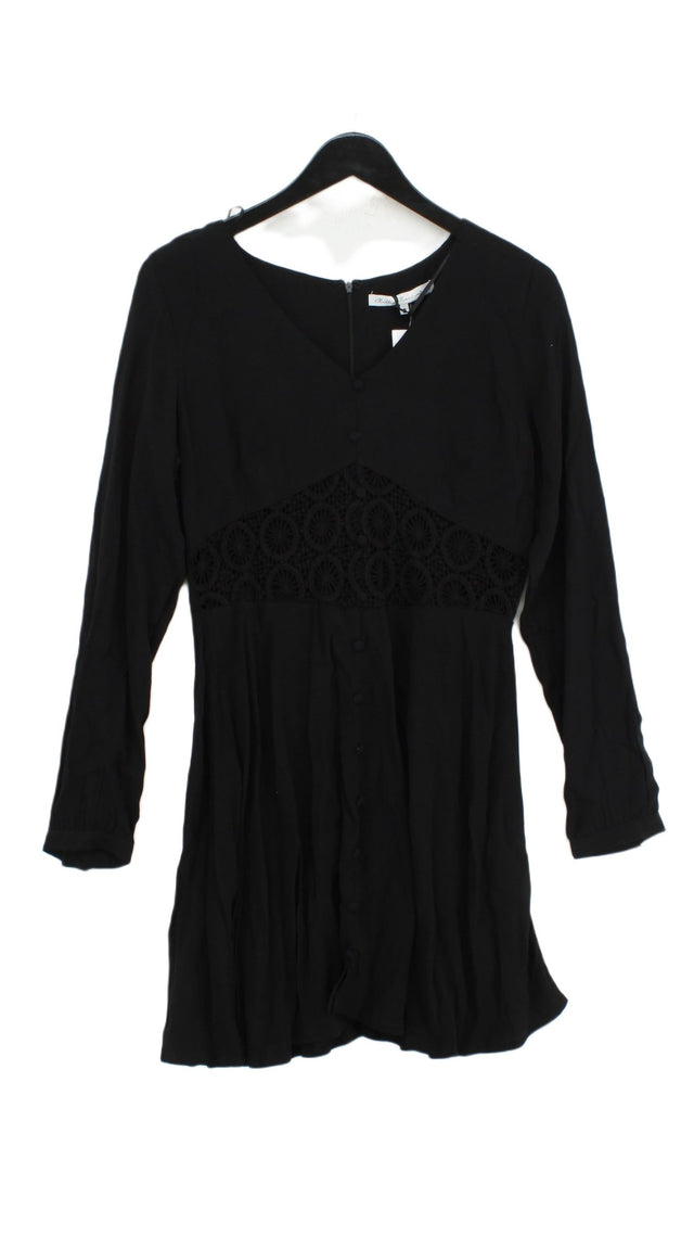 Millie Mackintosh Women's Midi Dress UK 12 Black 100% Viscose