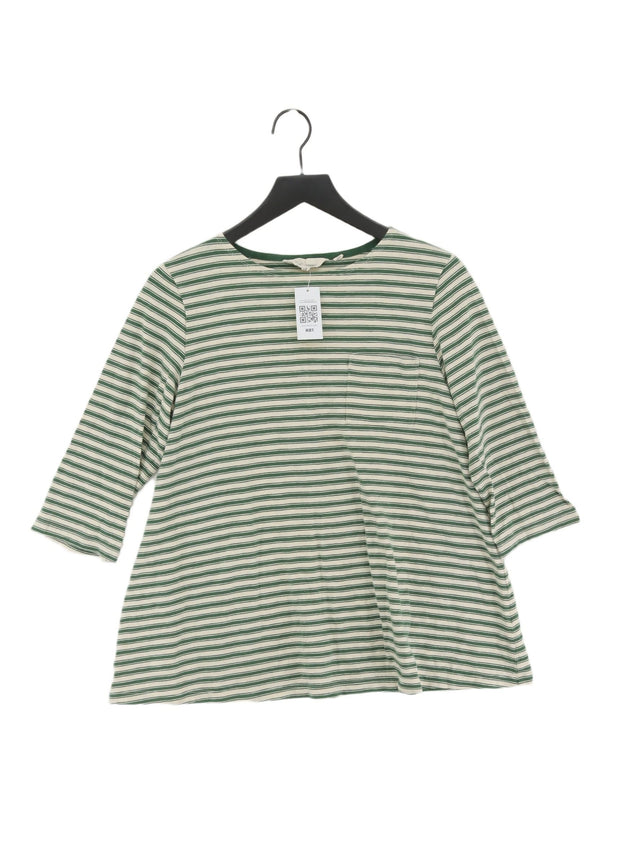Seasalt Women's T-Shirt UK 16 Green 100% Cotton