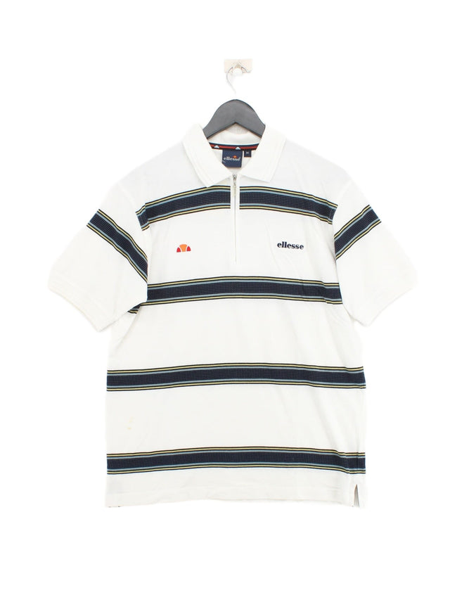 Ellesse Men's Polo M White 100% Cotton