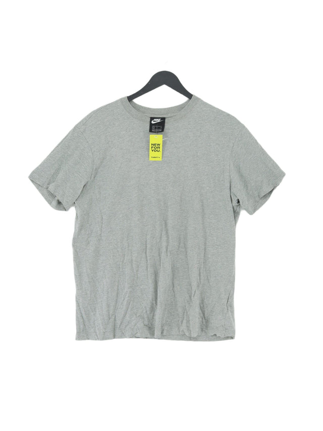 Nike Women's T-Shirt S Grey 100% Cotton