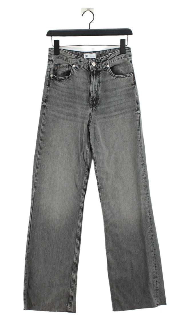 Zara Women's Jeans UK 8 Grey Cotton with Lyocell Modal
