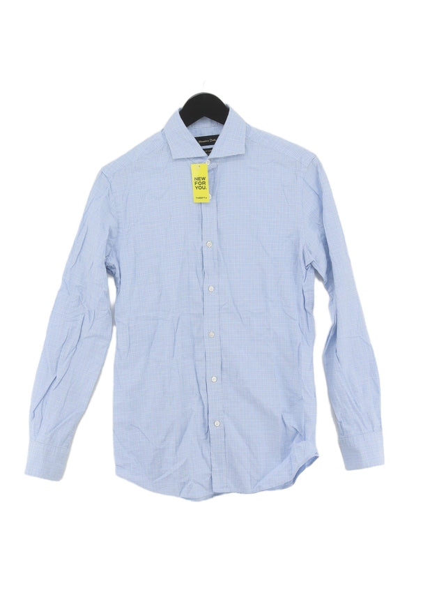 Massimo Dutti Men's Shirt S Blue 100% Other