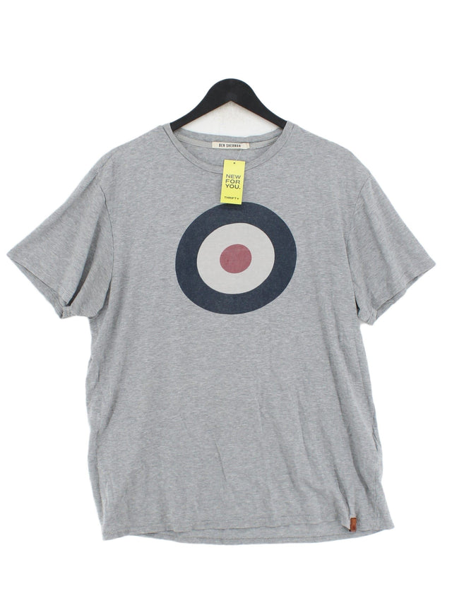 Ben Sherman Men's T-Shirt XL Grey 100% Cotton