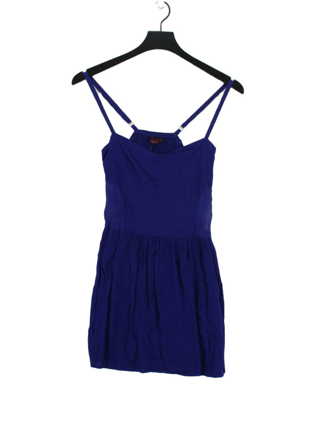 Motel Rocks Women's Mini Dress S Blue 100% Rayon
