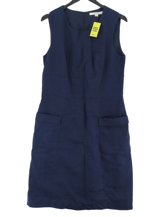 Boden Women's Midi Dress UK 14 Blue 100% Cotton