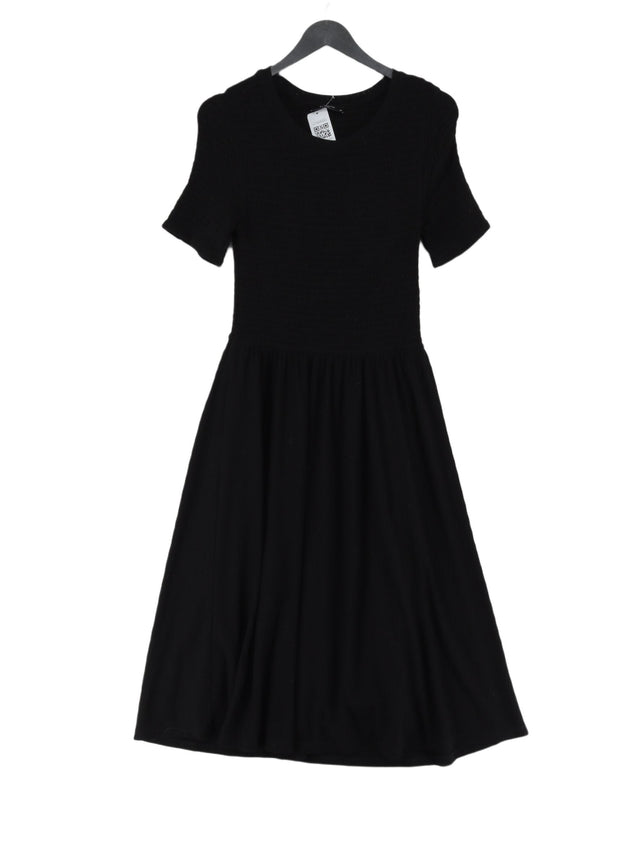 Reserved Yfl Women's Midi Dress M Black Polyester with Elastane