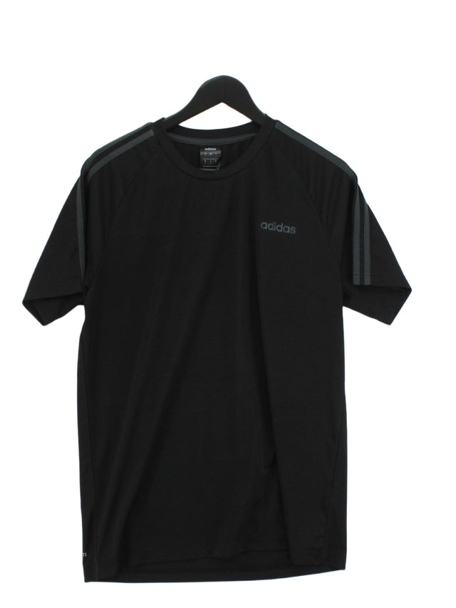 Adidas Men's T-Shirt L Black 100% Polyester