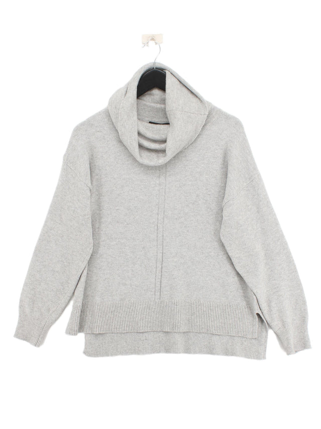 Phase Eight Women's Jumper M Grey Cotton with Acrylic, Elastane, Polyester