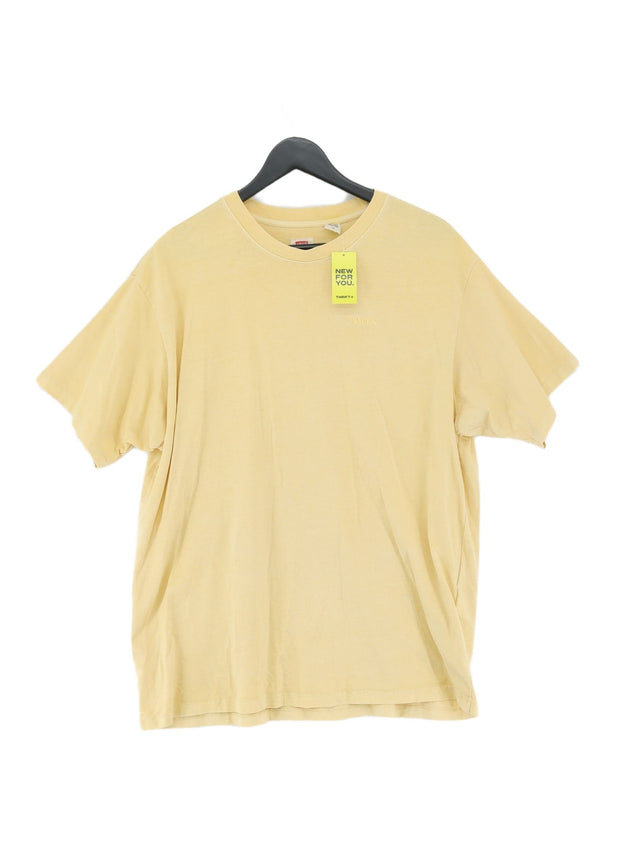 Levi’s Men's T-Shirt L Yellow 100% Cotton