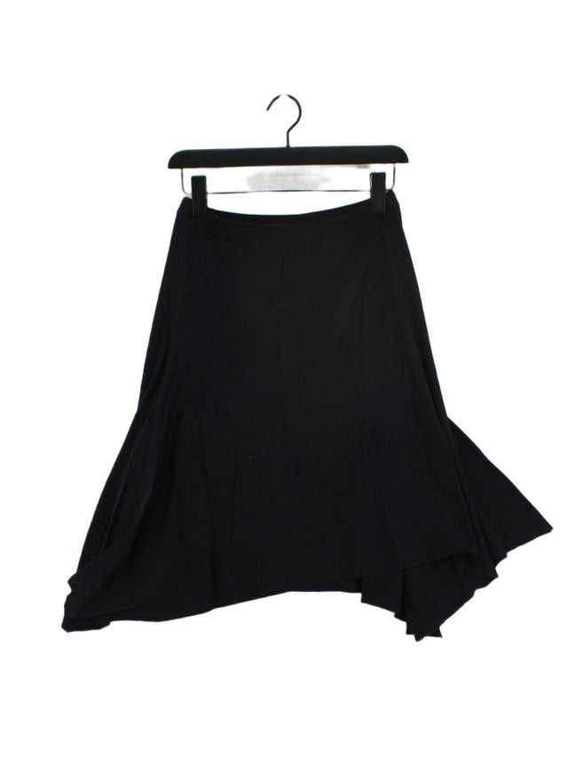 American Apparel Women's Midi Skirt M Blue 100% Cotton
