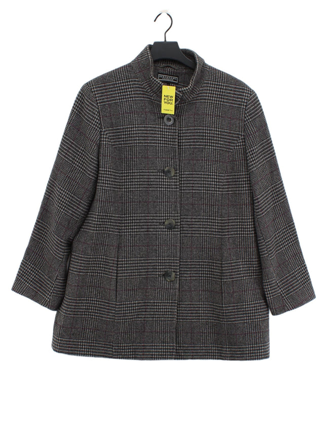 Debenhams Women's Coat UK 16 Grey Wool with Nylon, Other, Polyester