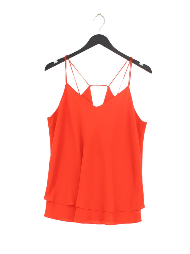 New Look Women's T-Shirt UK 12 Orange 100% Polyester