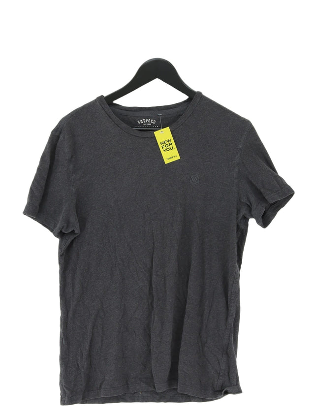 FatFace Men's T-Shirt M Grey 100% Cotton