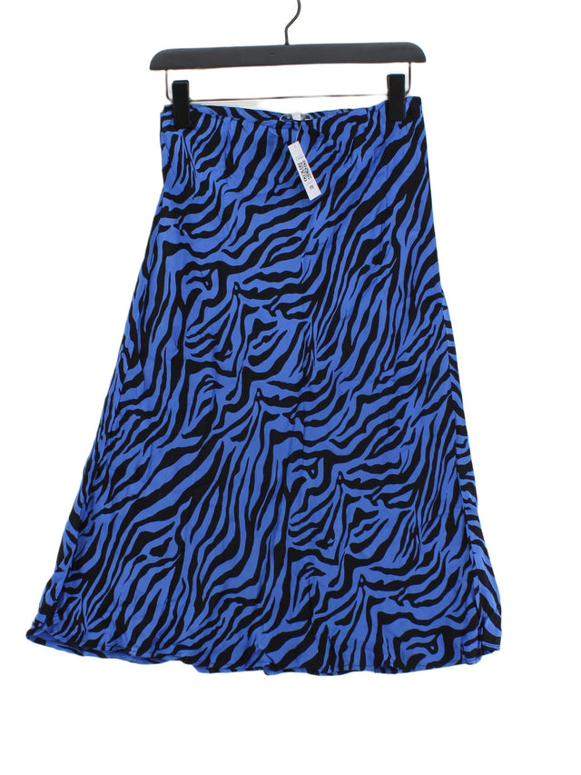 Ghost Women's Midi Skirt S Blue 100% Viscose