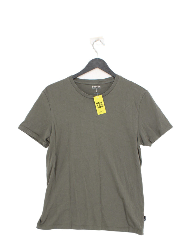 Burton Men's T-Shirt S Green 100% Cotton