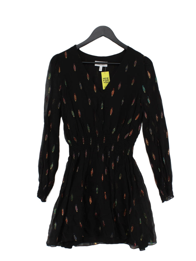 & Other Stories Women's Midi Dress UK 10 Black Viscose with Other, Polyester