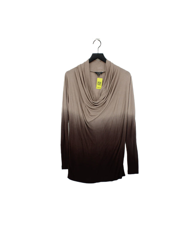 Stills Women's Midi Dress UK 10 Brown 100% Rayon