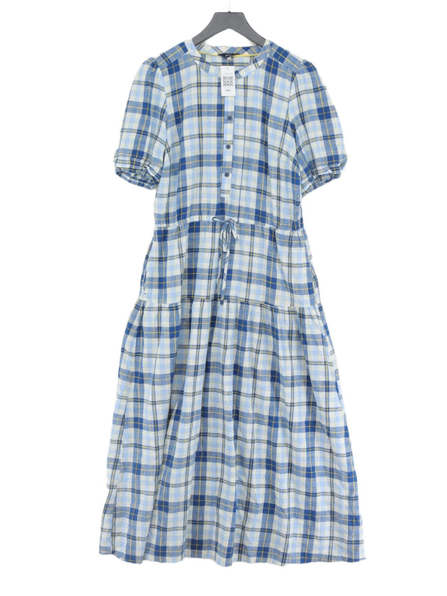 Joules Women's Maxi Dress UK 14 Blue 100% Cotton