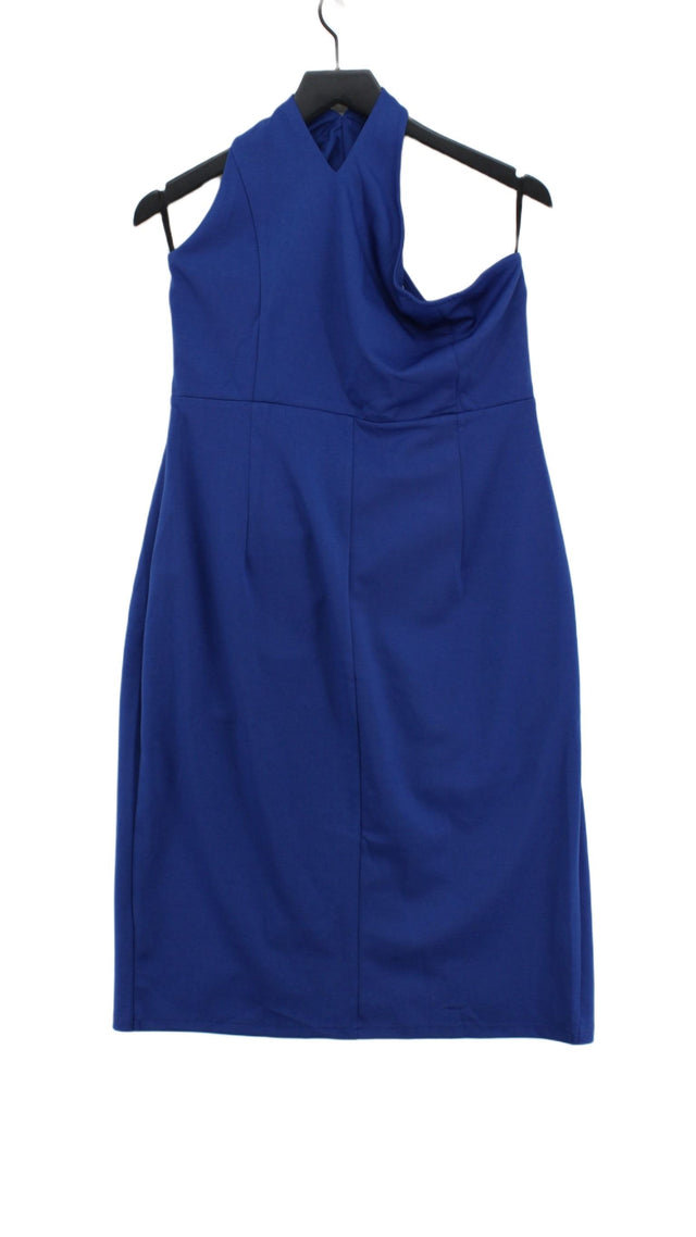Grace Karin Women's Midi Dress XL Blue Polyester with Elastane, Spandex