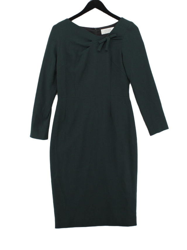Goat Women's Midi Dress UK 10 Green Wool with Other, Polyester