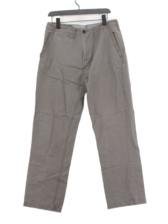 White Stuff Men's Trousers W 36 in Grey 100% Cotton