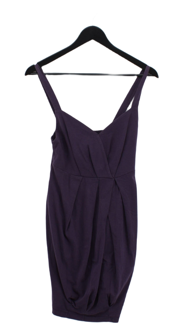 Silence + Noise Women's Midi Dress M Purple 100% Cotton