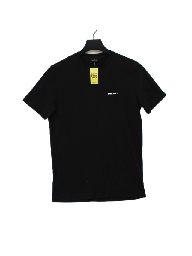 Diesel Men's T-Shirt S Black 100% Other