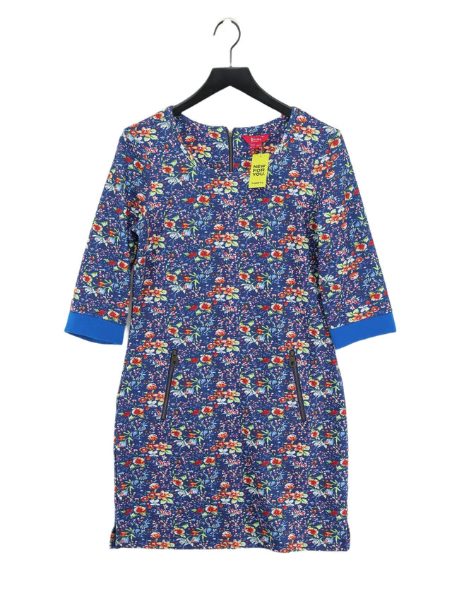 Jack Murphy Women's Midi Dress UK 10 Blue Polyester with Elastane