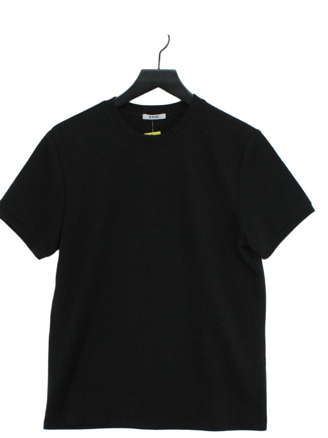 Arne Women's T-Shirt L Black Polyester with Viscose