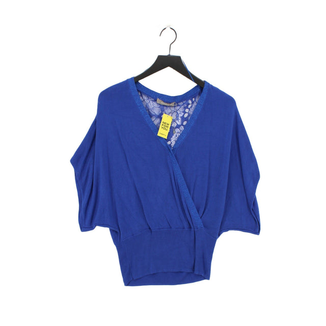 Oasis Women's Cardigan M Blue Viscose with Polyamide